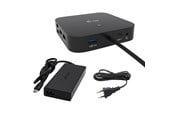 Dockning - I-Tec USB-C HDMI Dual DP Docking Station with Power Delivery 100 W + i-tec Universal Charger 100 W - C31TRI4KDPDPRO100