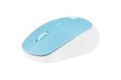 Mus - Natec Harrier 2 - mouse - Bluetooth 5.1 - white blue - Mouse - Optic - 4 knappar - Blå - NMY-1963