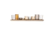 Decoration - Bloomingville Sanga Tray w/Votive - Dark Brown - Set of 10 - 27404487