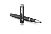 Skriv- och ritverktyg - Parker PARKER IM ROLLERBALL PENNA | Mattsvart med kromkant | Fin spets med svart bläckfyllning | Presentförpackning - 2143634