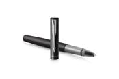 Skriv- och ritverktyg - Parker Vector XL Rollerball-penna | Metallisk svart lack på mässing | Fin spets med svart bläckfyllning | Presentförpackning - 2159774