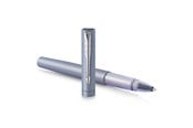 Skriv- och ritverktyg - Parker Vector XL Rollerball-penna | Metallisk silverblå lack på mässing | Fin spets med svart bläckfyllning | Presentförpackning - 2159775