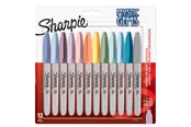 Skriv- och ritverktyg - Sharpie Permanent Markers | Mystic Gem Special Edition | Fin poäng | Blandade färger | 12 st - 2157681