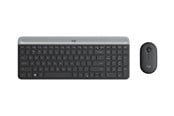 Tangentbord - Logitech Slim Wireless Combo MK470 - Tastatur & Mus set - Tjeckiska - Grå - 920-009260