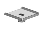 Väggfäste, AV-Möbel - Ergonomic Solutions SpacePole Essentials - mounting component - for printer - black - Max - recommended for - SPV3105-02