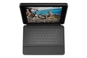 Tangentbord - Logitech Rugged Folio - keyboard and folio case - QWERTZ - German - graphite - Tastatur & Folio set - Tysk - Grå - 920-011200