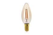 Glödlampor - EGLO LED-glödlampa C35 Candle 4W/822 270 lumen amber E14 - 110058