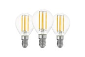 Glödlampor - EGLO LED-glödlampa P45 Mini ball 7W/827 806 lumen clear 3-pack E14 - 113106