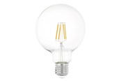Glödlampor - EGLO LED-glödlampa G95 Globe 4W/827 470 lumen clear E27 - 110009