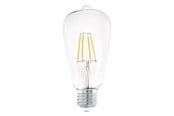Glödlampor - EGLO LED-glödlampa ST64 7W/827 806 lumen clear E27 - 110012