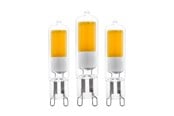 Glödlampor - EGLO LED-glödlampa COB 2W/830 200 lumen clear 3-pack G9 - 113108