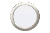 Lampor - EGLO ALANGE recessed spotlight Ø166 mm 3000K brushed steel - 75749
