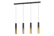 Lampor - EGLO BARBOTTO long table pendant black/gold - 900873