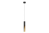 Lampor - EGLO BARBOTTO pendant black/gold - 900872