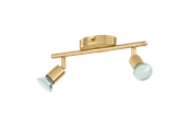 Lampor - EGLO BUZZ LED spot rail 2L brushed brass - 33185
