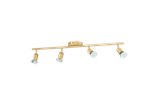 Lampor - EGLO BUZZ LED spot rail 4L brushed brass - 33187
