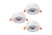 Lampor - EGLO CALONGE recessed spotlight Ø100 mm white 3-pack - 900913