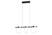 Lampor - EGLO CARANACOA LANGBORD 3L SORT/HVID - 900562