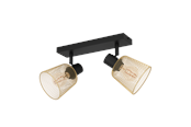 Lampor - EGLO COSLADA spot rail 2L black/brass - 900694