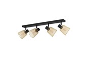 Lampor - EGLO COSLADA spot rail 4L black/brass - 900695