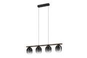 Lampor - EGLO FILAGO long table pendant black/brown - 900186