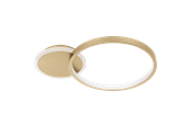 Lampor - EGLO GAFARES ceiling lamp with remote control 450x290 mm 3000-6500K gold/white - 900423