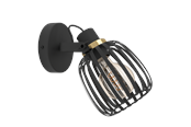 Lampor - EGLO GIRONA spot black/brushed brass - 900661