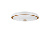 Lampor - EGLO LANCIANO 1 ceiling lamp with remote control Ø380 mm 3000/4000/5000K white/wood - 900598