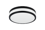 Lampor - EGLO LED PALERMO ceiling Ø300 mm black - 900846