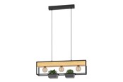 Lampor - EGLO Libertad 1 black brown - 900349