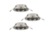 Lampor - EGLO AGULO recessed spotlight brushed steel - 75675