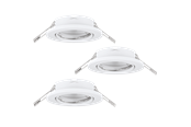 Lampor - EGLO AGULO recessed spotlight white - 75674