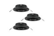 Lampor - EGLO AGULO recessed spotlight black - 75673