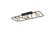 Lampor - EGLO MESSINARO ceiling lamp black/brushed brass - 900367