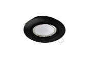 Lampor - EGLO PENETO recessed spotlight Ø78 mm LED 4.6W 3000K black - 900751