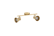 Lampor - EGLO SERAS spot rail 2L brushed brass/gold - 900171