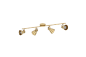 Lampor - EGLO SERAS spotlight rail 4L brushed brass/gold - 900173