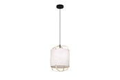 Lampor - EGLO SURFLEET pendant lamp wood/white - 43874