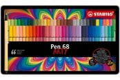 Hobby Tillbehör - STABILO Pen 68 Arty metal tin of 66 colors *DEMO* - 204073