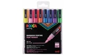 Hobby Tillbehör - POSCA  marker sæt PC-3M 8 ass. colors Glitter - 401627