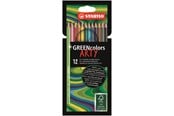 Hobby Tillbehör - STABILO ® Arty GREENcolors FSC®-certified colored pencil cardboard wallet of 12 pens - 208704