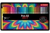 Skriv- och ritverktyg - STABILO  Pen 68 Arty metal tin of 30 colors - 6830-7