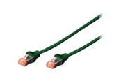 Nätverkskabel - DIGITUS patch cable - 50 cm - green RAL 6016 - 0.5m - DK-1644-005/G