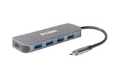 USB Hub - D-Link DUB-2340 - hub - 5 ports USB Hub - 5 porte - Grey - DUB-2340