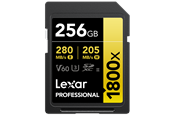 Flashram & USB Flash Drives - Lexar Professional Gold 1800x SD - 280MB/s - 256GB - LSD1800256G-BNNNG