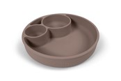 Babyvård - Filibabba Silicone divided plate - Warm Grey - FI-02275
