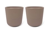 Babyvård - Filibabba Silicone cup 2-pack - Warm Grey - FI-02266
