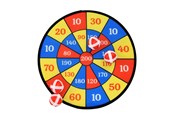 Utomhuslek - Happy Summer Velcro Dart Game - 302115