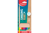 Skriv- och ritverktyg - Maped Smiling Planet Colour Pencils box of 12 colours FSC wood - 831800