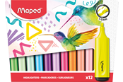 Skriv- och ritverktyg - Maped Fluopeps Highlighters set 12 ass. - 740901